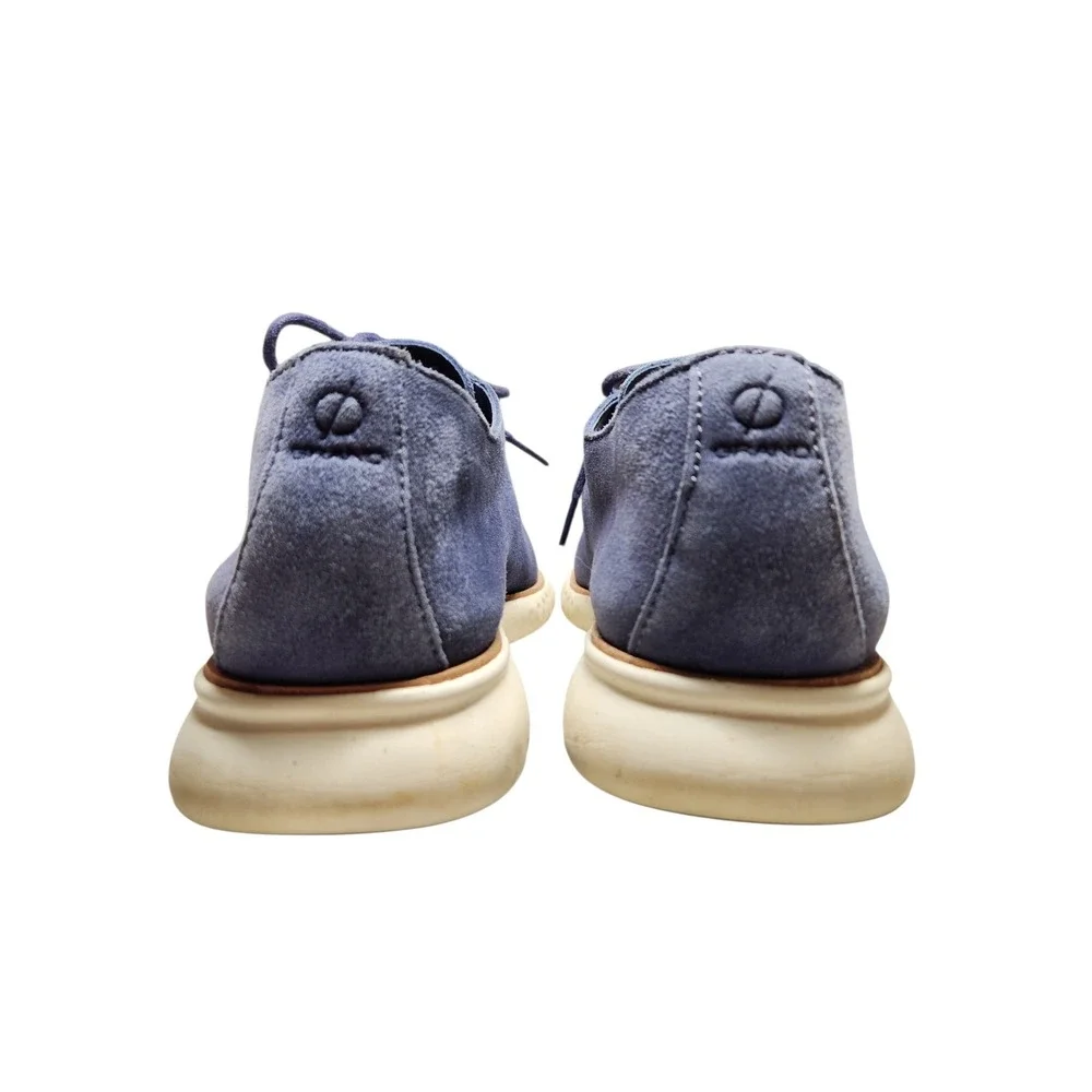 Cole Haan 2.ZEROGRAND Mens Marine Blue Suede Plain Toe Oxford Hybrid Shoes 10